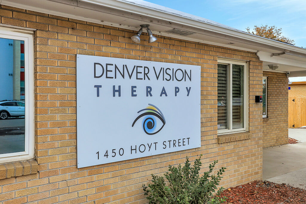 Denver Vision Therapy outside sign